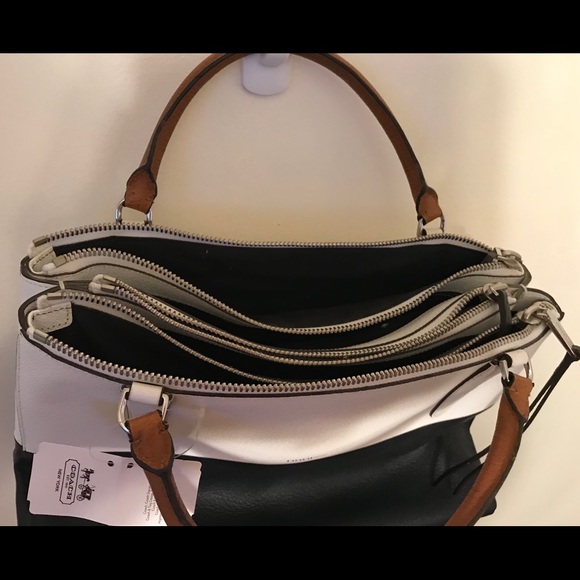 COACH BROUGH BAG, NAVY/WHITE - Picture 3 of 6